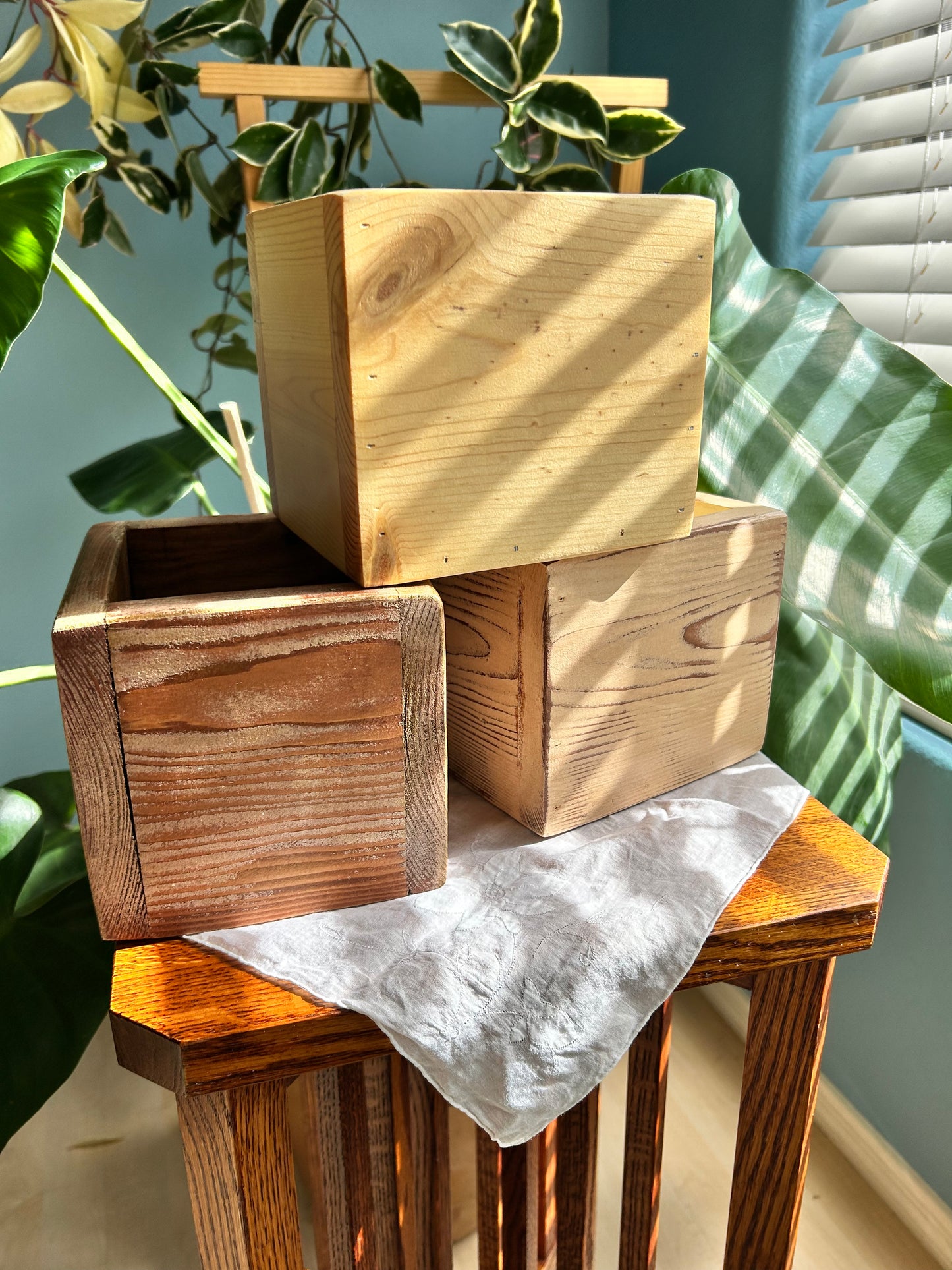 Natural Pine Planter