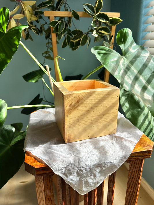 Natural Pine Planter